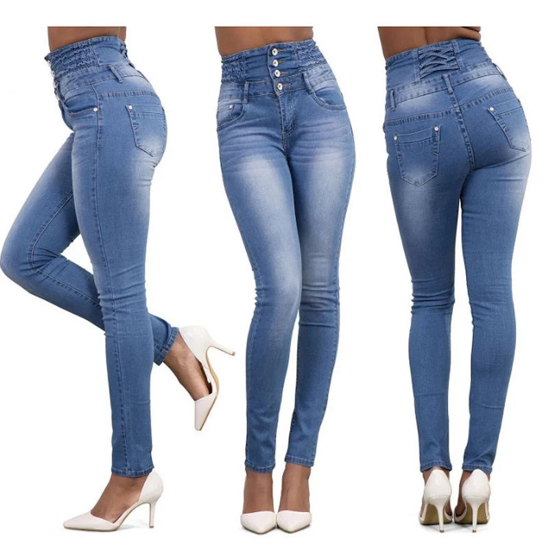 Button-Fly Slim Jeans