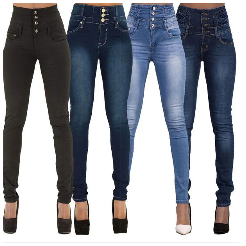 Button-Fly Slim Jeans