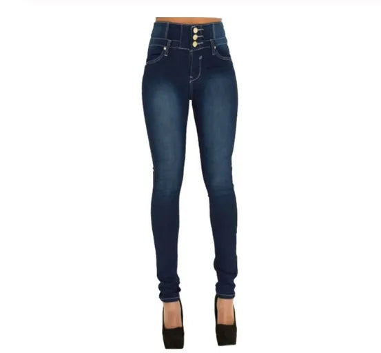 Button-Fly Slim Jeans
