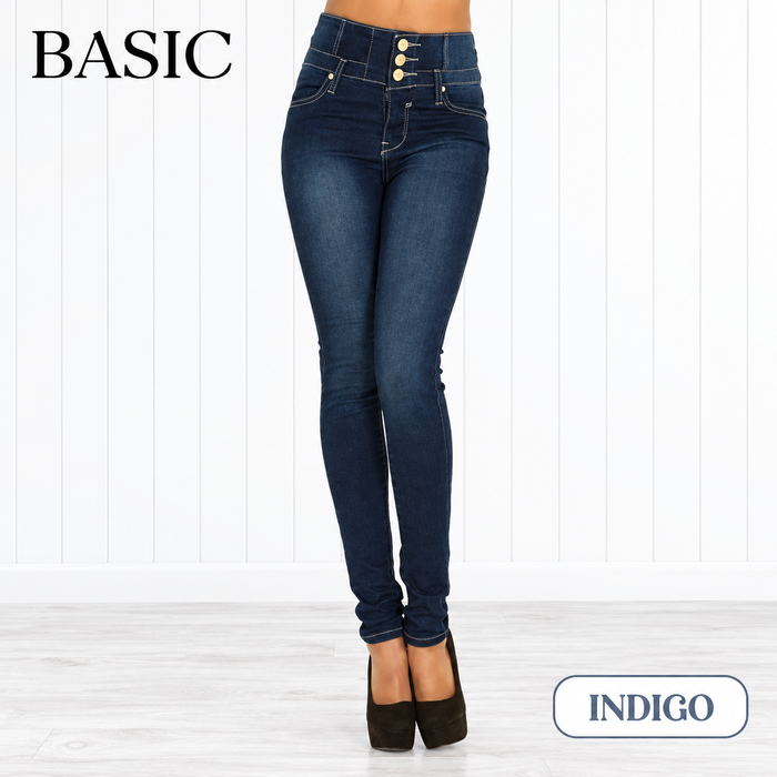 Usthebasic High-Rise Pencil Jeans