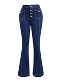 High-Waist Button-Fly Jeans