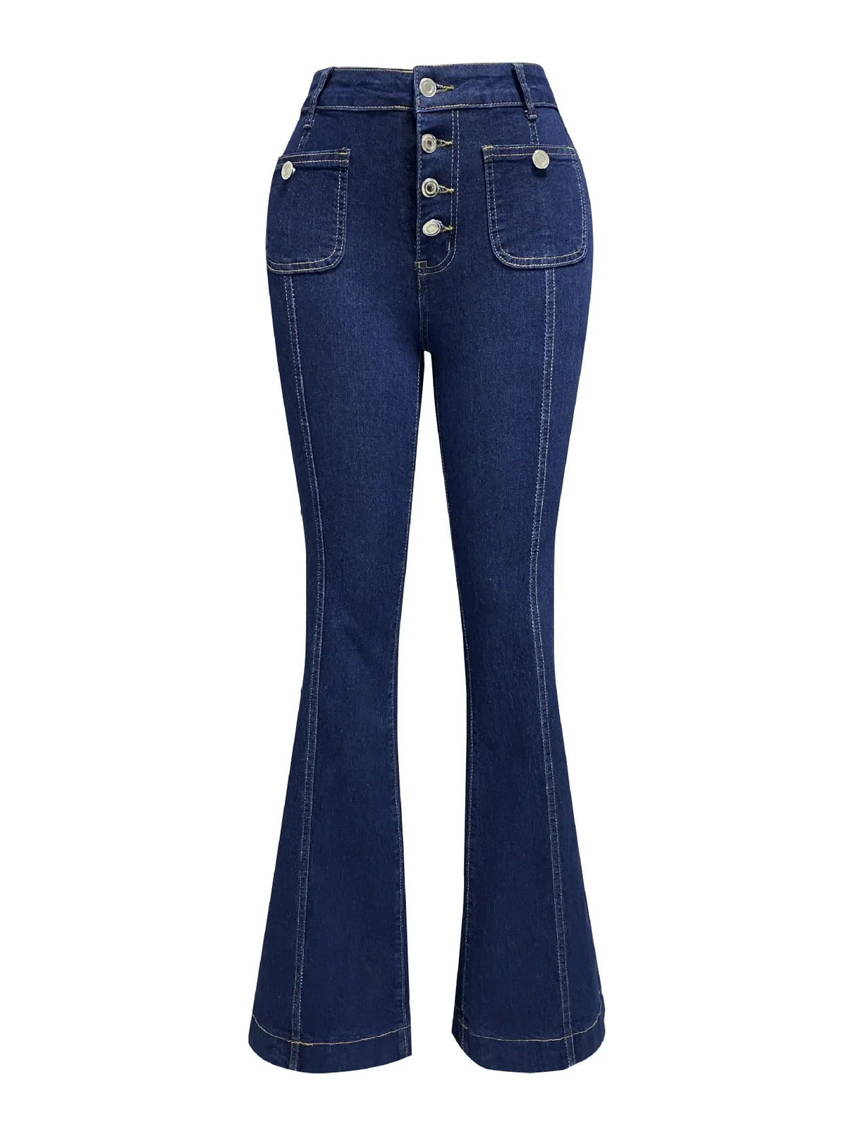High-Waist Button-Fly Jeans