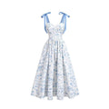 Floral Tie-Shoulder Dress