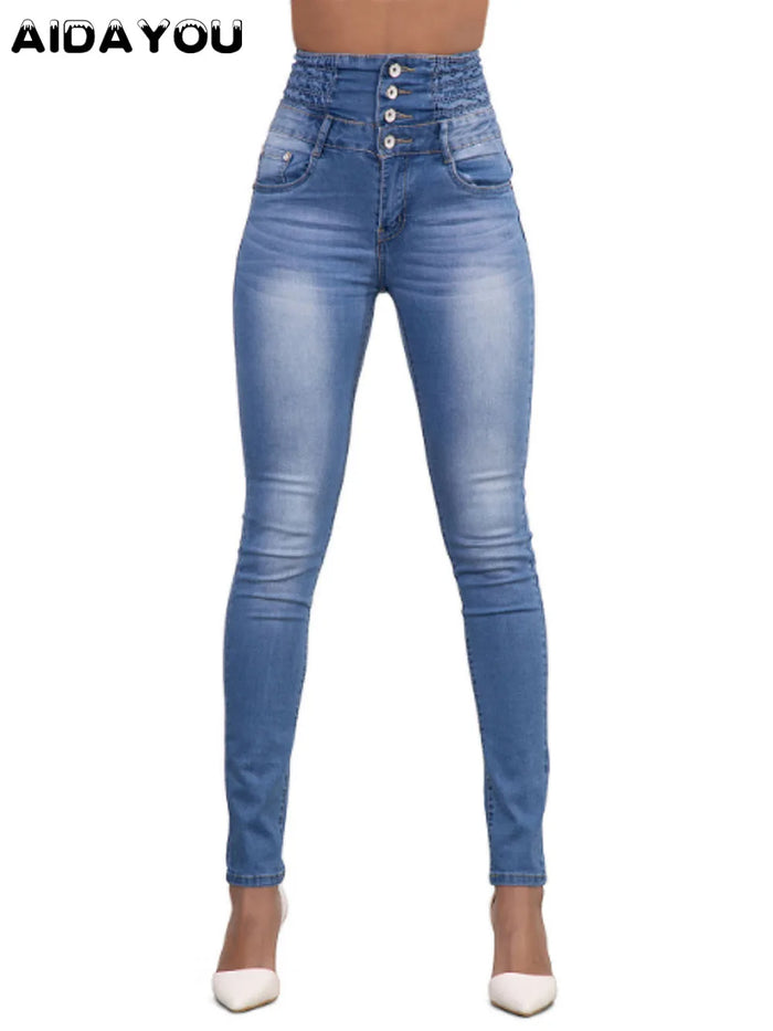 Button-Fly Slim Jeans