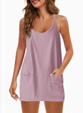 Usthebasic Everyday Lounge Dress with Built-In Shorts