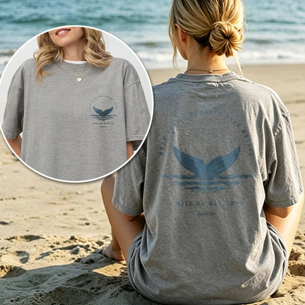 Isaiah 43:2 Ocean Graphic Tee