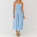 Floral Strappy Midi Dress