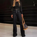 High-Waist Pocket Jeans