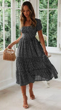 Printed Midi Dress