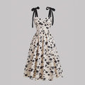 Floral Tie-Shoulder Dress