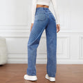 Washed Straight-Leg Jeans