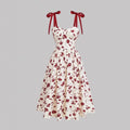 Floral Tie-Shoulder Dress