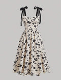 Floral Tie-Shoulder Dress