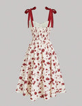 Floral Tie-Shoulder Dress