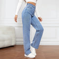 Washed Straight-Leg Jeans