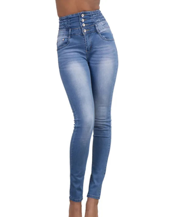Button-Fly Slim Jeans