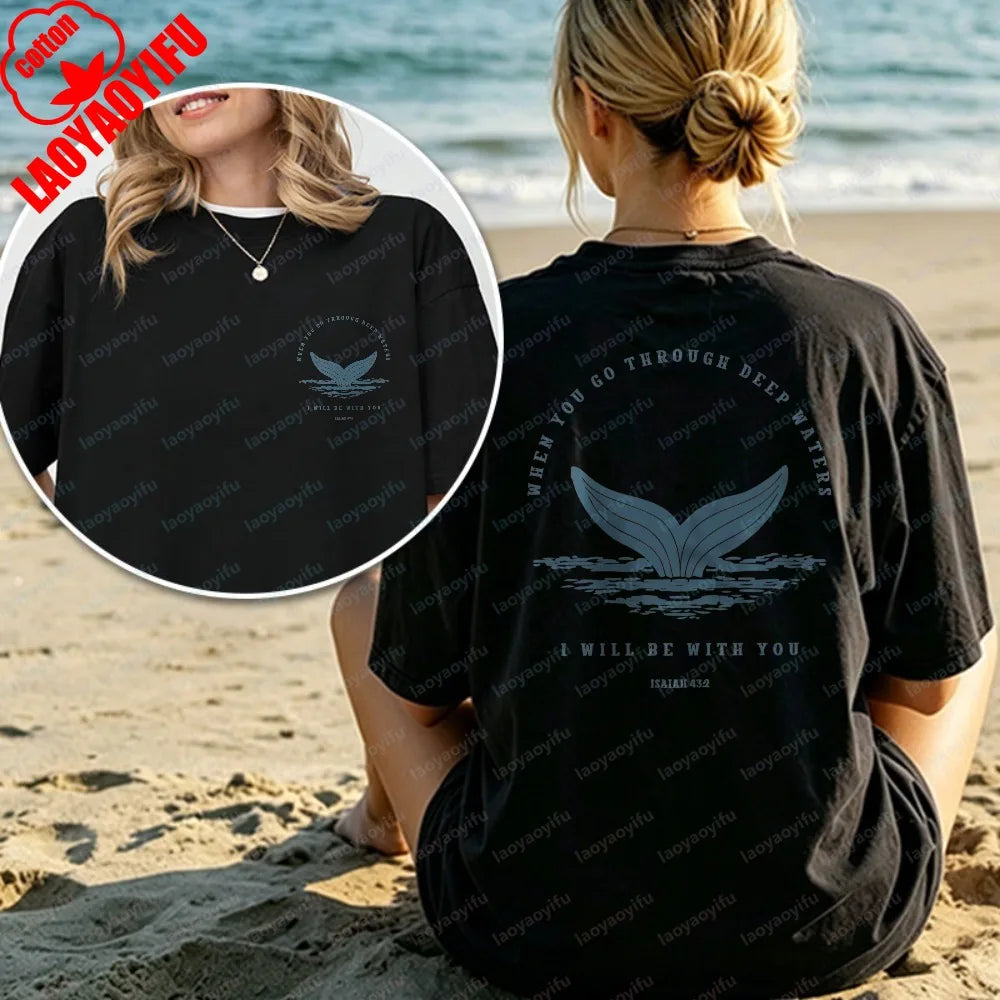 Isaiah 43:2 Ocean Graphic Tee