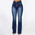 Washed Flap-Pocket Jeans
