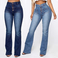 Washed Flap-Pocket Jeans