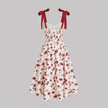 Floral Tie-Shoulder Dress