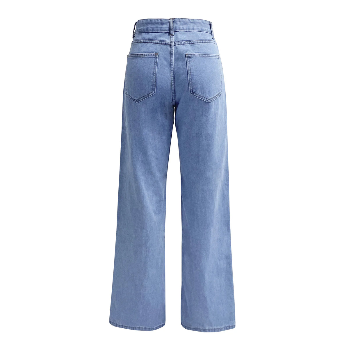 Washed Straight-Leg Jeans