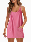 Usthebasic Everyday Lounge Dress with Built-In Shorts