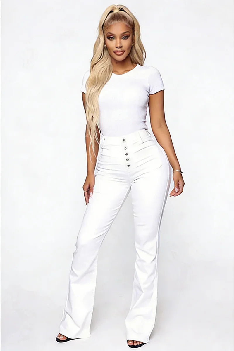 Washed Flap-Pocket Jeans