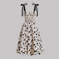 Floral Tie-Shoulder Dress