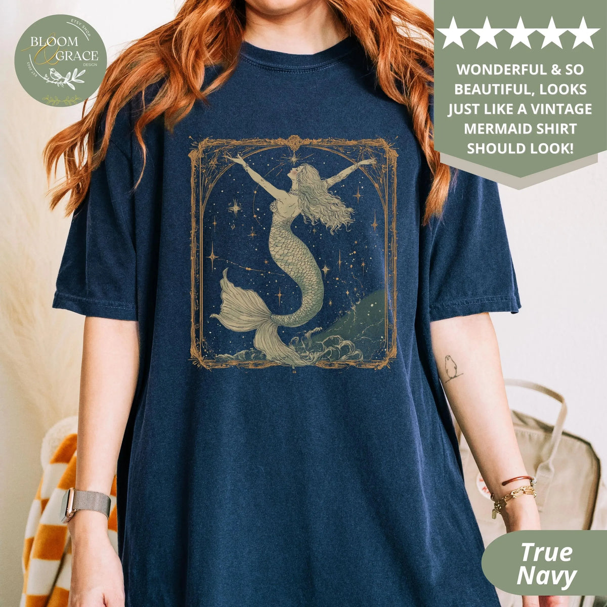 Vintage Mermaid Graphic Tee