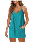 Usthebasic Everyday Lounge Dress with Built-In Shorts