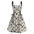 Floral Strappy A-Line Dress