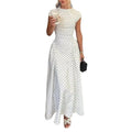 White Polka Dot Long Dress