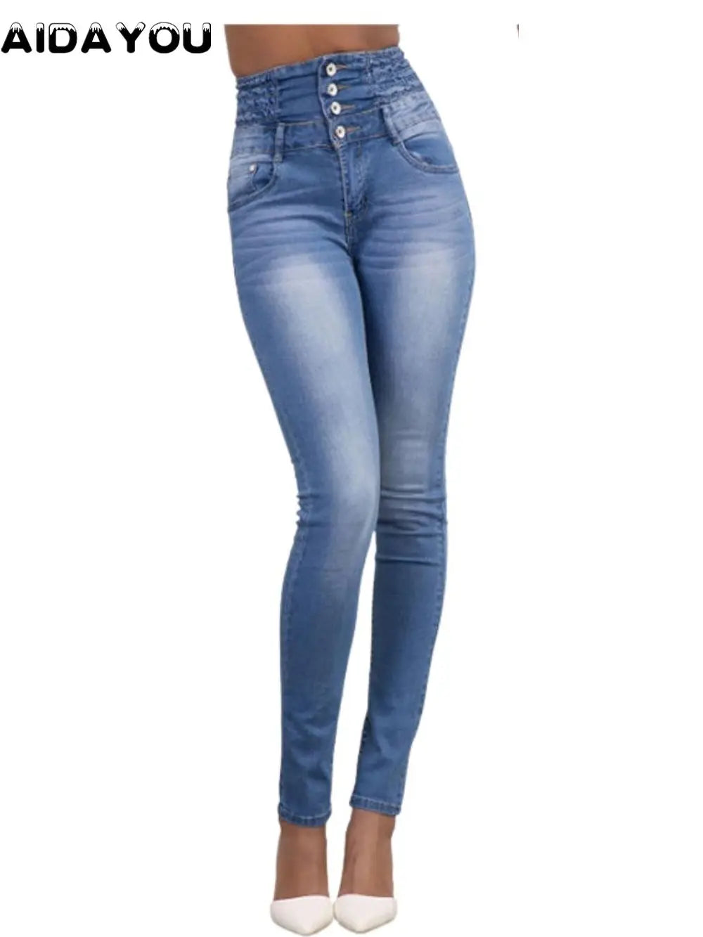 Button-Fly Slim Jeans