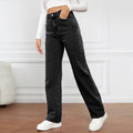 Washed Straight-Leg Jeans